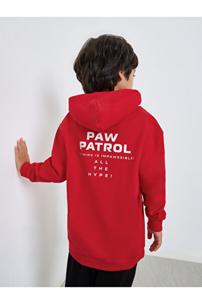 Styli Boys Red Paw Patrol Cotton Hoodie