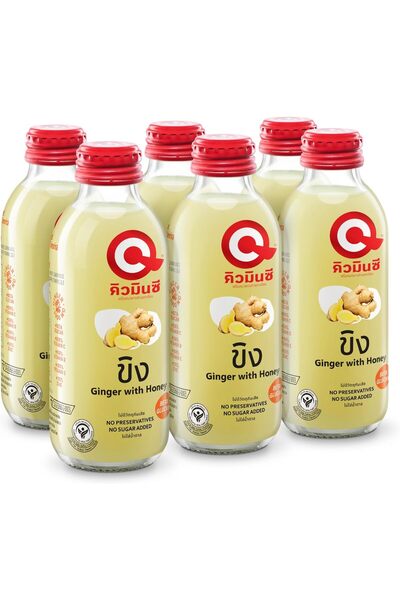 QminC مشروب عصير بنكهة الزنجبيل من كيومين*سي، عبوة من 6 زجاجات، سعة كل زجاجة ...