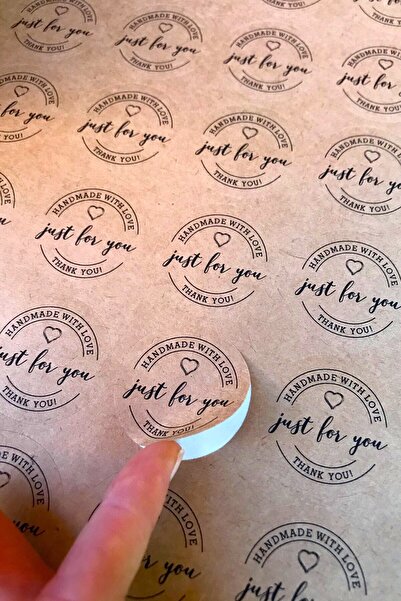 Dekorden Kraft Sticker, 4x4 Cm. 48 Pieces