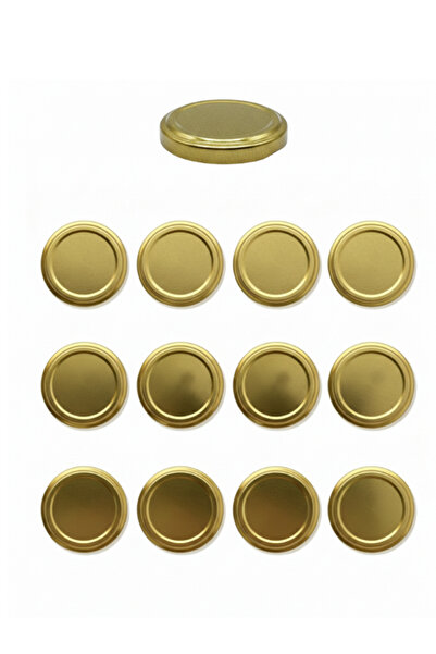 Milea 12 Adet Gold Kavanoz Kapağı – 53mm (190cc ve 210cc YUMURTA kavanozlara ...
