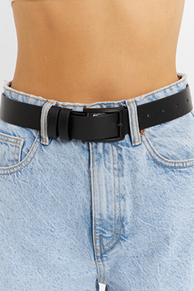 NEW JOURNAL Negru pentru femei curea cu cataramă BE706