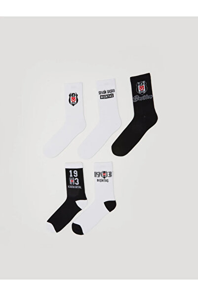 LC Waikiki LCW ACCESSORIES Μικτές κάλτσες για οπαδούς ανδρών Beşiktaş με τύπω...