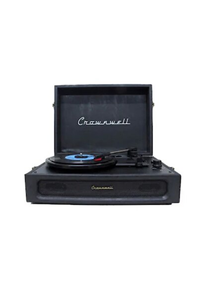 BOXMONİ Crownwel 03 33-45-78 'Lik Plak Çantalı Bluetooth Pikap Siyah