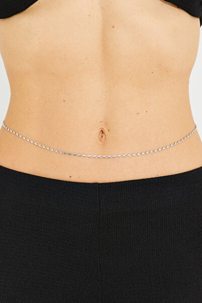 NEW JOURNAL Women's Silver Color Waist Chain BE2004