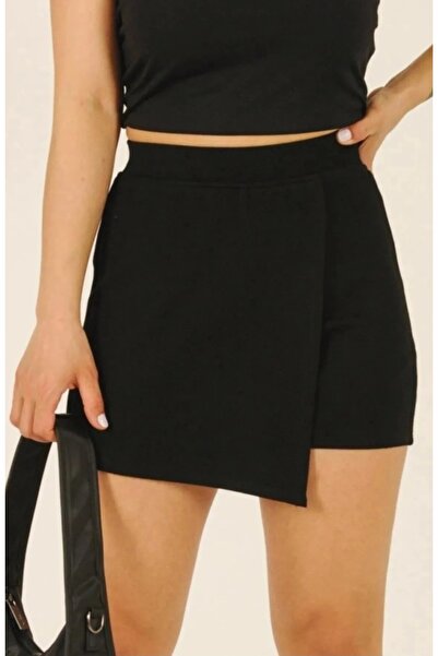 CARABO MODA Φούστα με καλύμματα ελαστικό ύφασμα καλυμμένα σορτς