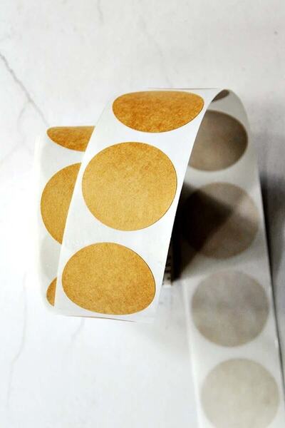 Dekorden ملصق كرافت مستدير 100 قطعة