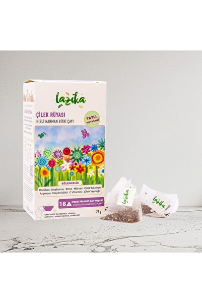 LAZİKA Strawberry Dream Herbal Tea 18-Pack