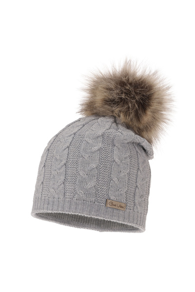 OEM Women's winter hat Bafi, Gray color, Universal size 55-60