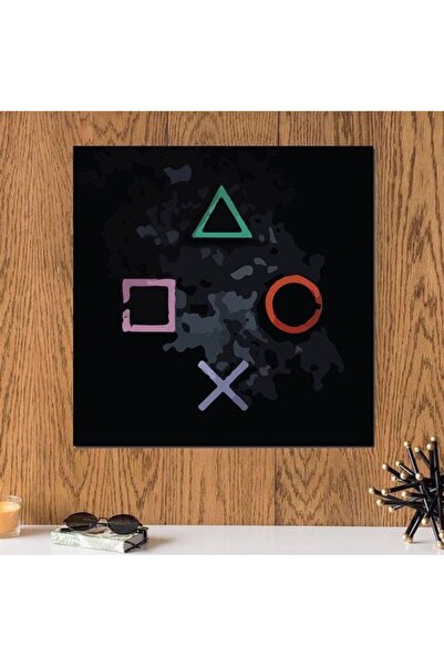 urbantrands لوحة جدارية متعددة الألوان بتصميم بلاي ستيشن، مقاس 33 × 33 سم