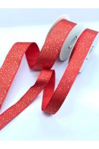 BenimMarifetlerim Glitter Red Ribbon 1 cm 10 Meters
