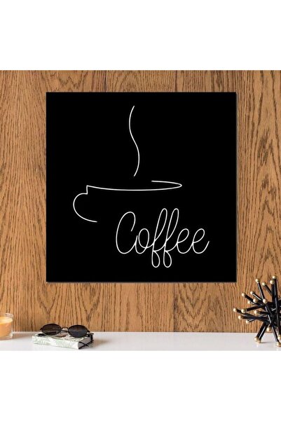 urbantrands لوحة جدارية مستوحاة من القهوة، باللونين الأسود والأبيض، مقاس 33×3...