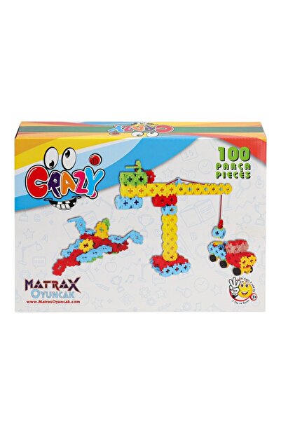 NW NessiWorld 1713 Crazy 100 Piece Blocks Set -Flower Toy