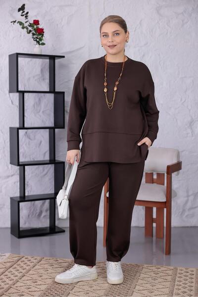 Siyezen Büyük Beden Oversize Modal Kumaş Takım