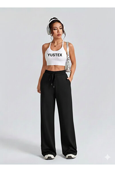 CANDERO بنطلون رياضي نسائي شتوي من القطن مبطن بالصوف أسود اللون ملابس مريحة ف...