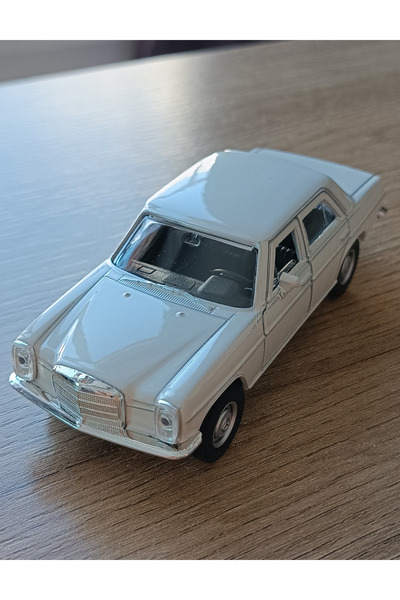 Nostalji Kutusu Nostaljik Mercedes Benz 220 Beyaz Oyuncak Metal Diecast Araba...