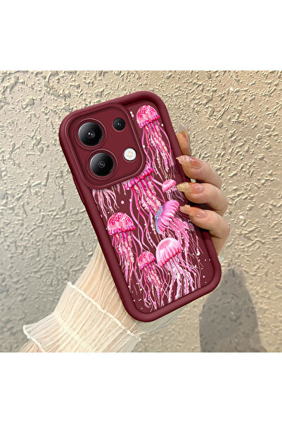 Hontinga Xiaomi Redmi Note 13 Compatible Camera Protected Medyuza Pattern Sof...