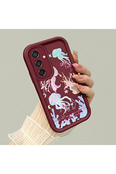 Hontinga جراب هاتف من السيليكون الناعم بنمط ميديوزا متوافق مع كاميرا سامسونج ...