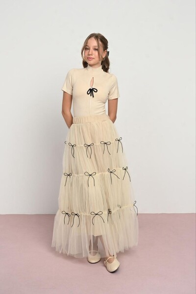 LOCO LOCO Fusta lungă din tul pentru fetiță