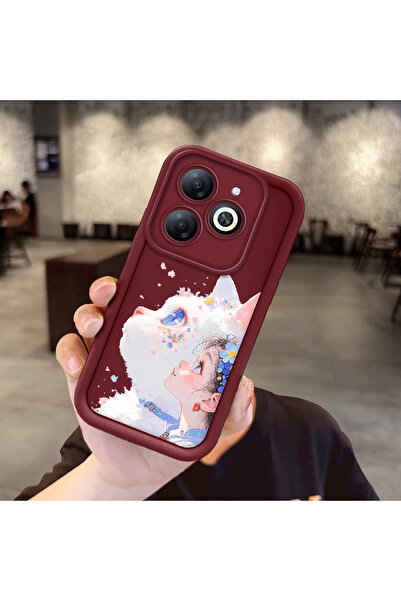 Hontinga حافظة هاتف من السيليكون الرقيق المتوافقة مع Tecno Spark Go 2024، نمط...