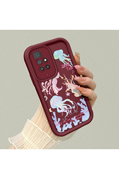 Hontinga جراب هاتف من السيليكون الناعم بنمط ميديوزا متوافق مع كاميرا شاومي ري...