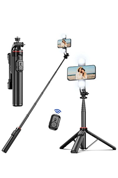 Generic 53'' Selfie Stick Tripod with Fill Light