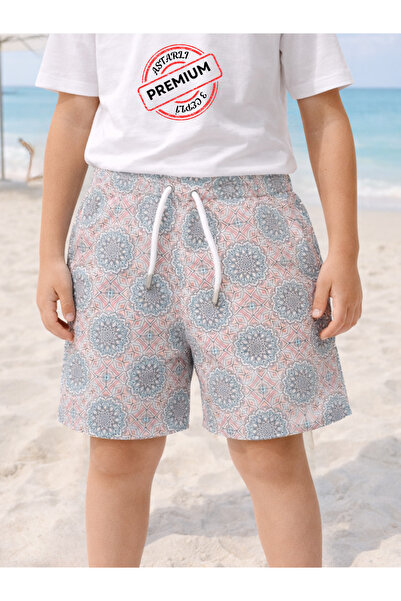 Casabony Αγορικό σορτς-μαγιό με επένδυση με σχέδια