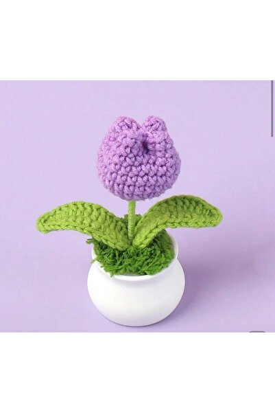 MystiqueSol 🌸 Martisor with personality – crocheted tulip that smiles at spr...