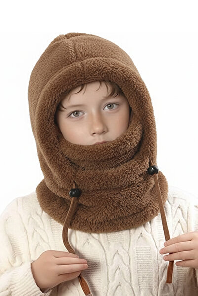 Leiste Kids-Wig Children's Hooded Plush Beanie Scarf Fleece Welsoft Neck Warm...