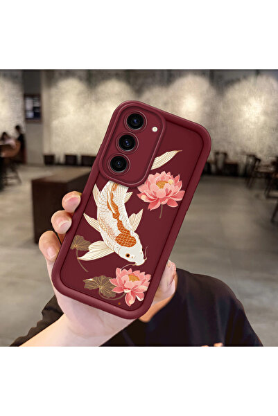 Hontinga حافظة هاتف سامسونج جالاكسي S23 متوافقة مع السيليكون الرقيق، نمط سمكة...