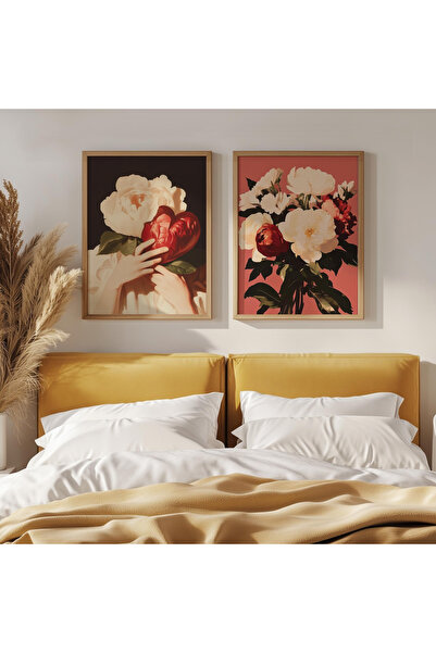 woodhomeworks 2-Piece Wooden Framed Painting Set