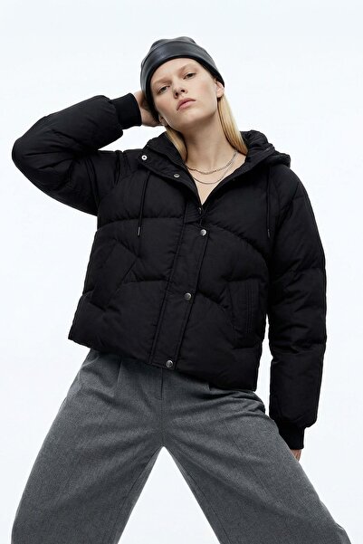 Rays 3503 Ribbed Coat Black