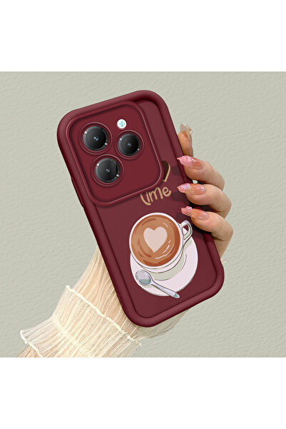 Hontinga حافظة هاتف من السيليكون الناعم بنمط لطيف متوافقة مع كاميرا Infinix H...