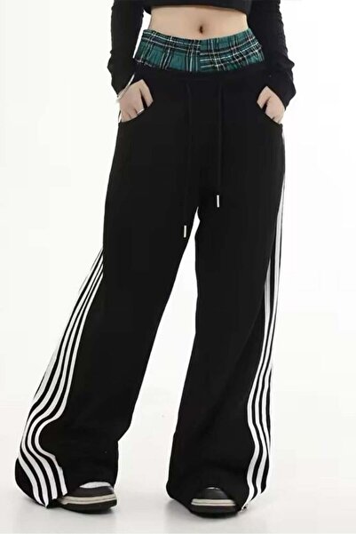 harmony factory Black Striped Fake Boxer Y2K Unisex Tracksuit
