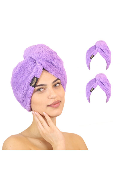 Heriya Πετσέτα μαλλιών 2 συσκευασιών από μικροΐνες – Κούπα στεγνώματος μαλλιώ...