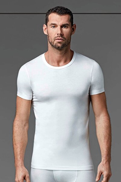 Dagi 6120 Lenjerie de corp termică pentru bărbați, cu mânecă scurtă, cu decol...