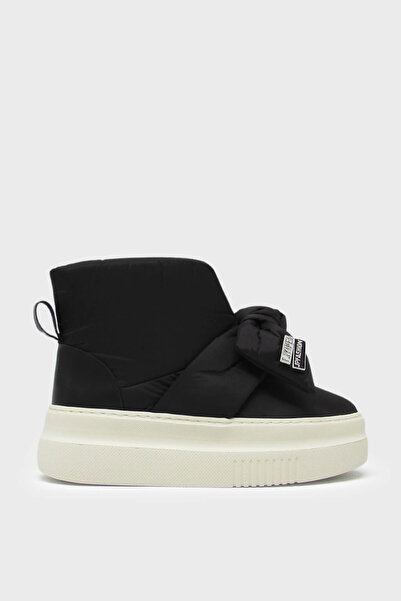 Beety Women's Bow Short Boots Black Akyn197.Es1018