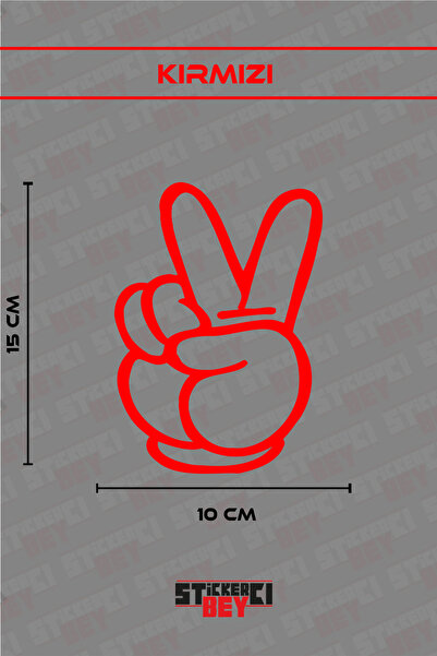 STİCKERCI BEY ملصق علامة السلام للدراجات النارية واللابتوب والخوذة والسيارة (...