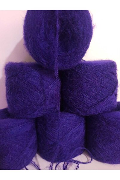 İPEK YÜN İPLİK DÜNYASI Angora Knitting Yarn 2 Ply (Purple) Mix 100Gr