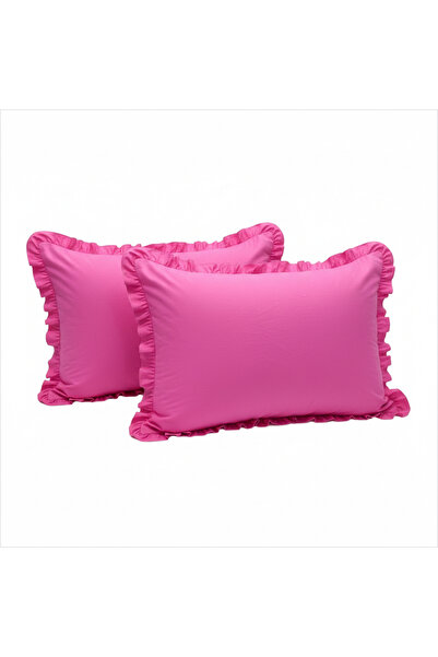 By Masuaa Huse de pernă cu volane 2 bucăți 100% BUMBAC ȚESUT AKFİL |   BĂRĂMĂ |