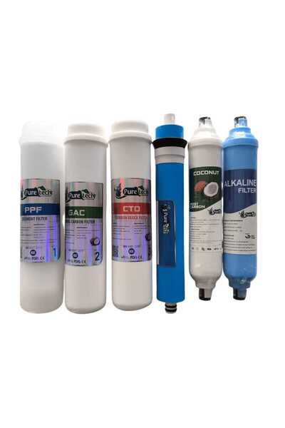 puretech Yakut ve optima su arıtma cihazı 6 lı filtre seti