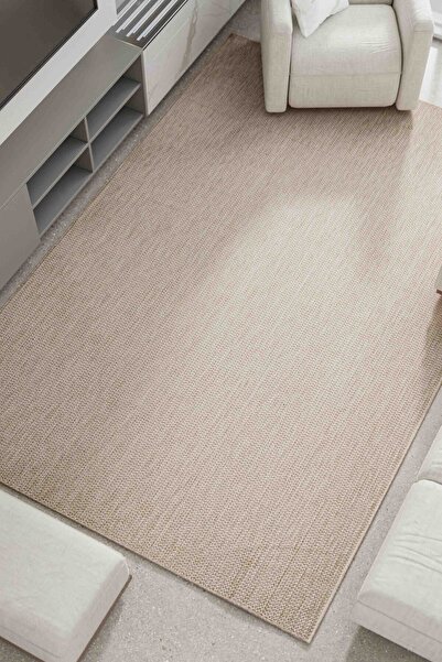 Lorente Home Liora Bej Hasır Dokuma Jüt Kaymaz Taban Sisal Kilim Yıkanabilir ...