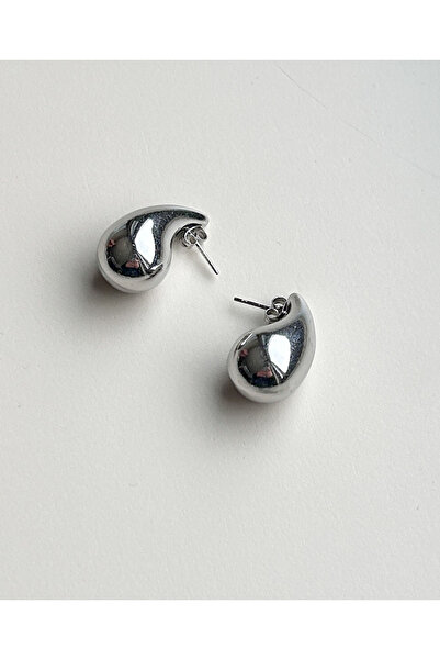 FIORA AKSESUAR Drop Pattern Steel Earrings