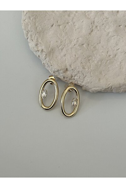 Ladies&Gentlemen Gold Oval Hoop Earrings |   Minimalist Women's Earrings with...