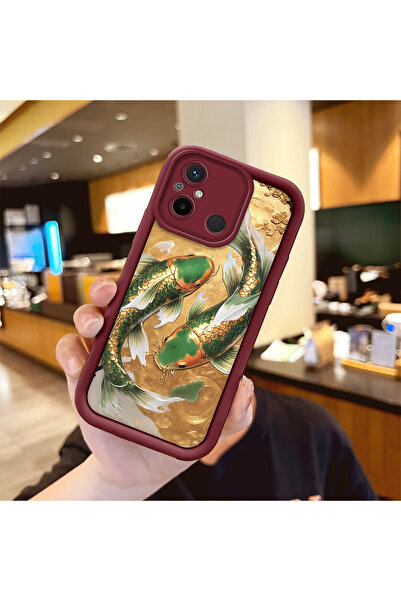 Hontinga Xiaomi Poco C55 Compatible Thin Silicone Phone Case Anti-Drop Carp P...