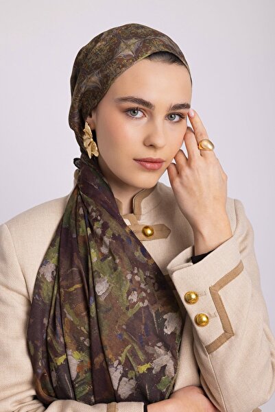 Ayshara شال شتوي من مجموعة كارديلين ذو وجهين