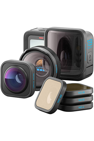 GoPro مجموعة كاميرات HERO13 السوداء مع عدسات سلسلة HB