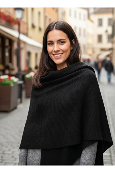 CANMODA شال أسود ناعم بعرض 50 - 200 سم يغطي الرأس ولا يترك شعيرات