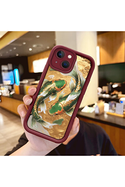 Hontinga حافظة هاتف من السيليكون الرقيق المتوافقة مع هاتف iPhone 14 Plus، نمط...