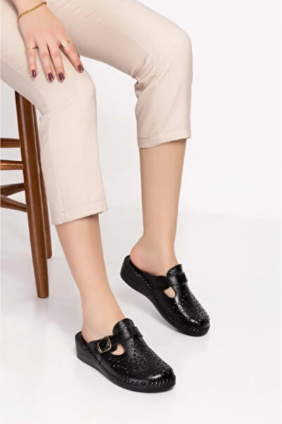 SHOUGO Orthopedic Buckle Leather Sabo Slippers Are Suitable for Heel Spurs an...