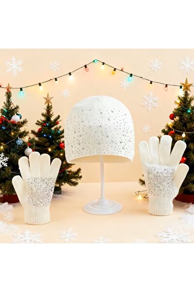 LADİJİTAL BASKI ÇÖZÜMLERİ Set pălărie și mănuși pentru femei Stoned